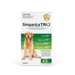 Simparica Trio - Chews for Dogs 20.1-40kg (6pk)