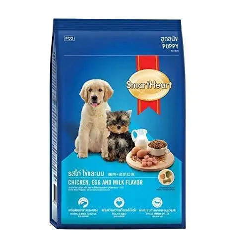 Smart Heart Puppy Dog Food Dry Chicken Egg and Milk, 3 kg