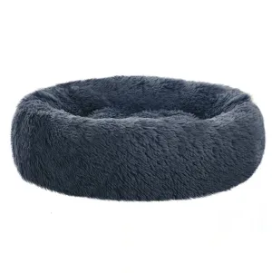 Soothing Calming Donut Pet Bed in Dark Grey