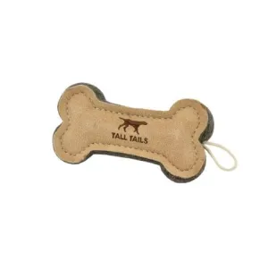Tall Tails Natural Leather Bone Dog Toy