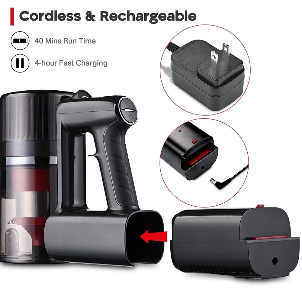 TheLAShop 4in1 Cordless Stick Vacuum for Pet Hardwood Floors Carpet