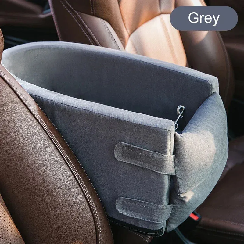 Travel Safely with Your Pet: Portable Pet Dog Car Seat, Nonslip Carriers - Central Control Safety Armrest Box Kennel Dog Bed for Small Dogs & Cats, Ideal for Travel!