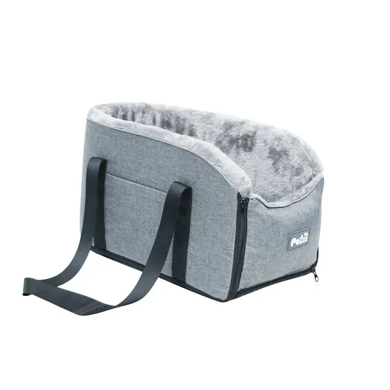 Travel Safely with Your Pet: Portable Pet Dog Car Seat, Nonslip Carriers - Central Control Safety Armrest Box Kennel Dog Bed for Small Dogs & Cats, Ideal for Travel!