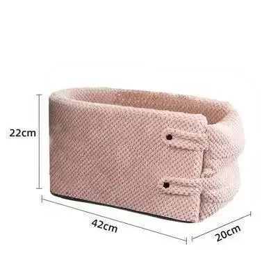 Travel Safely with Your Pet: Portable Pet Dog Car Seat, Nonslip Carriers - Central Control Safety Armrest Box Kennel Dog Bed for Small Dogs & Cats, Ideal for Travel!