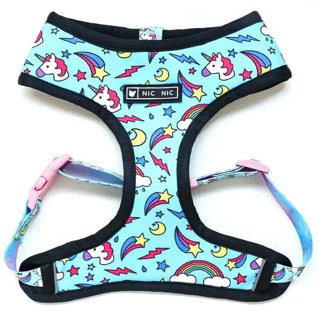 Unicorn Dachshund Harness and Leash Set