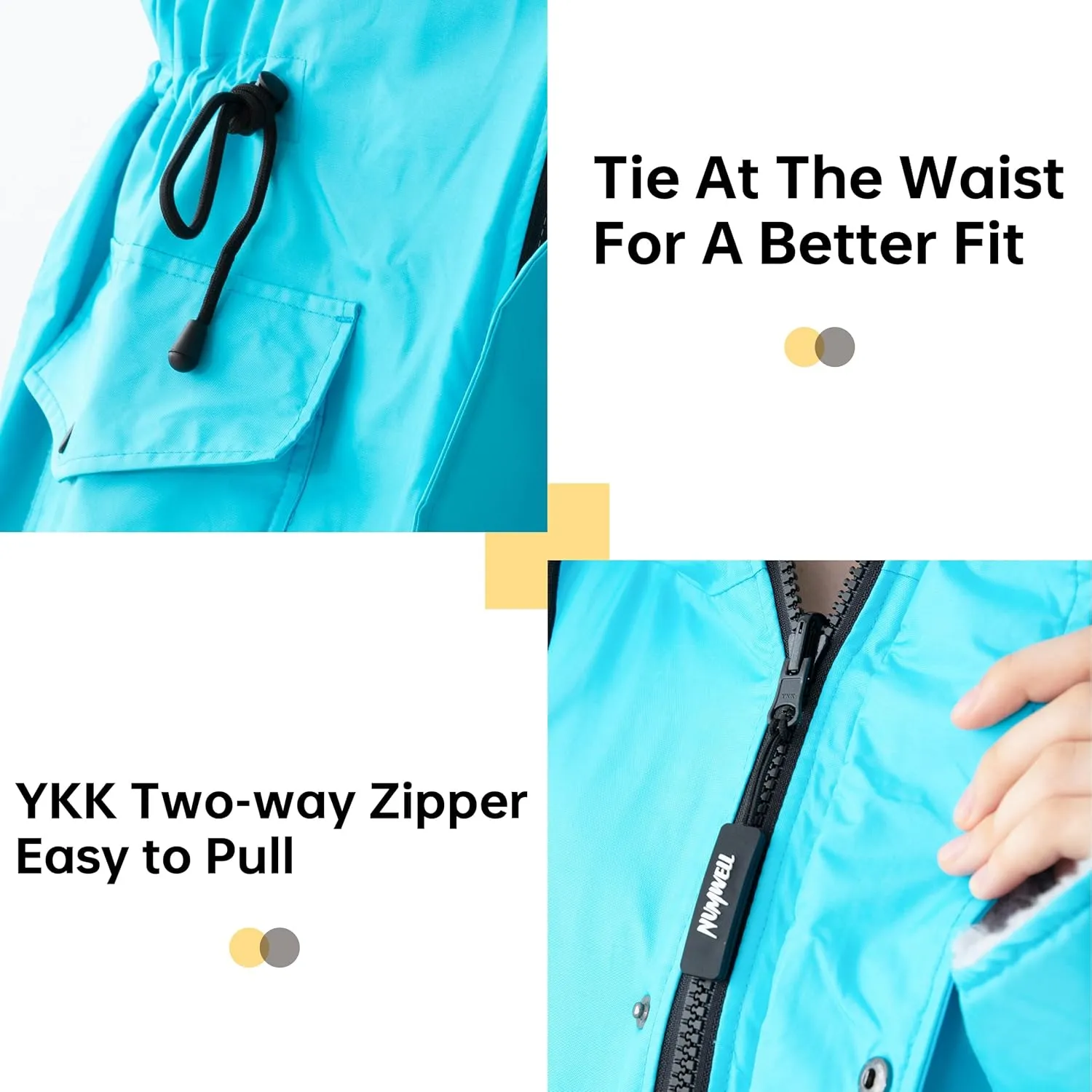 Warm Waterproof Swim Parka Adult, Oversized Hooded Changing Robe, Plush Fleece Winter Surf Poncho for Water Sports