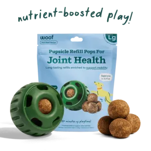 Woof Pet Inc's Beef & Peanut Butter Joint Health Refill Pops