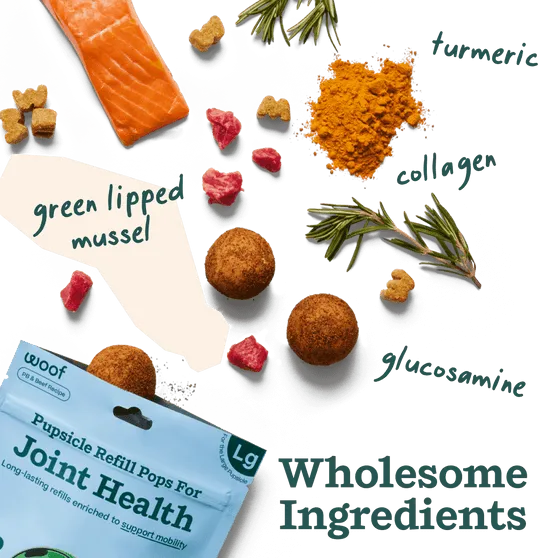 Woof Pet Inc's Beef & Peanut Butter Joint Health Refill Pops
