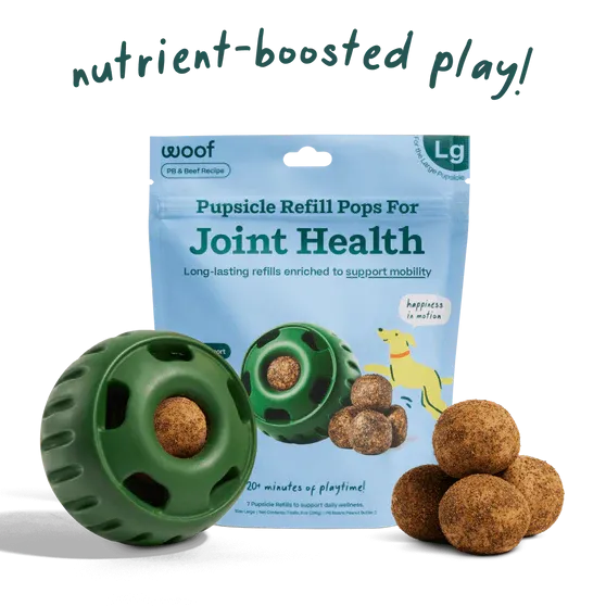 Woof Pet Inc's Beef & Peanut Butter Joint Health Refill Pops