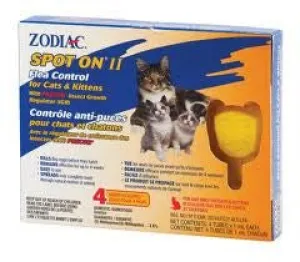 Zodiac Flea & Tick Spot on Treatment For Cats